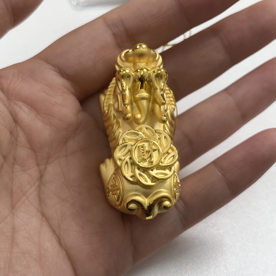 足金八方来财貔貅手串