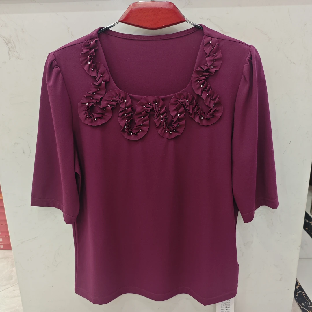 【燕珍时装】2025春夏季新款8803时尚百搭半袖高品质潮流舒适T恤