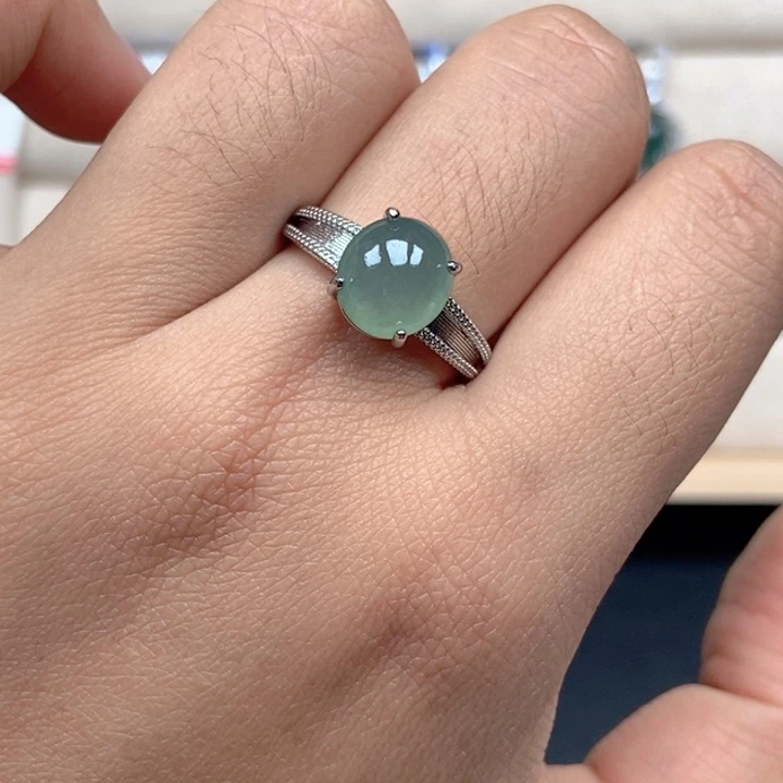 翡翠未镶嵌戒指戒指