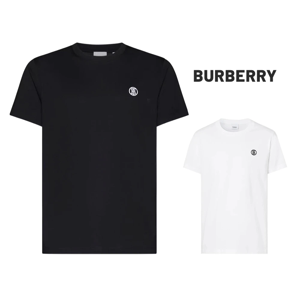 未使用 BURBERRY/博柏利  纯色棉质短袖T恤 8052965