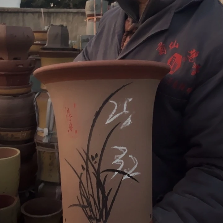 紫砂紫砂花盆盆栽