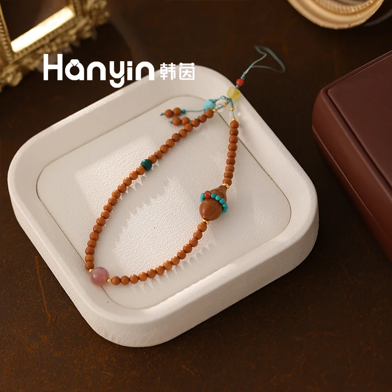 多样性发货！南红蜜蜡水晶木质花开富贵宝葫芦手机挂件包包挂件