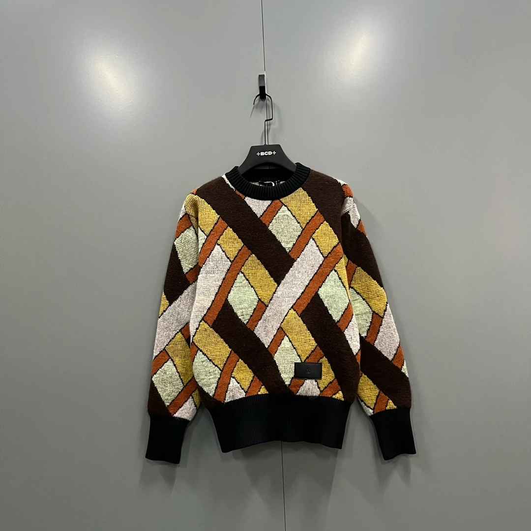 99新 LouisVuitton/路易威登 q217 提花圆领针织衫 S码/ bc012646
