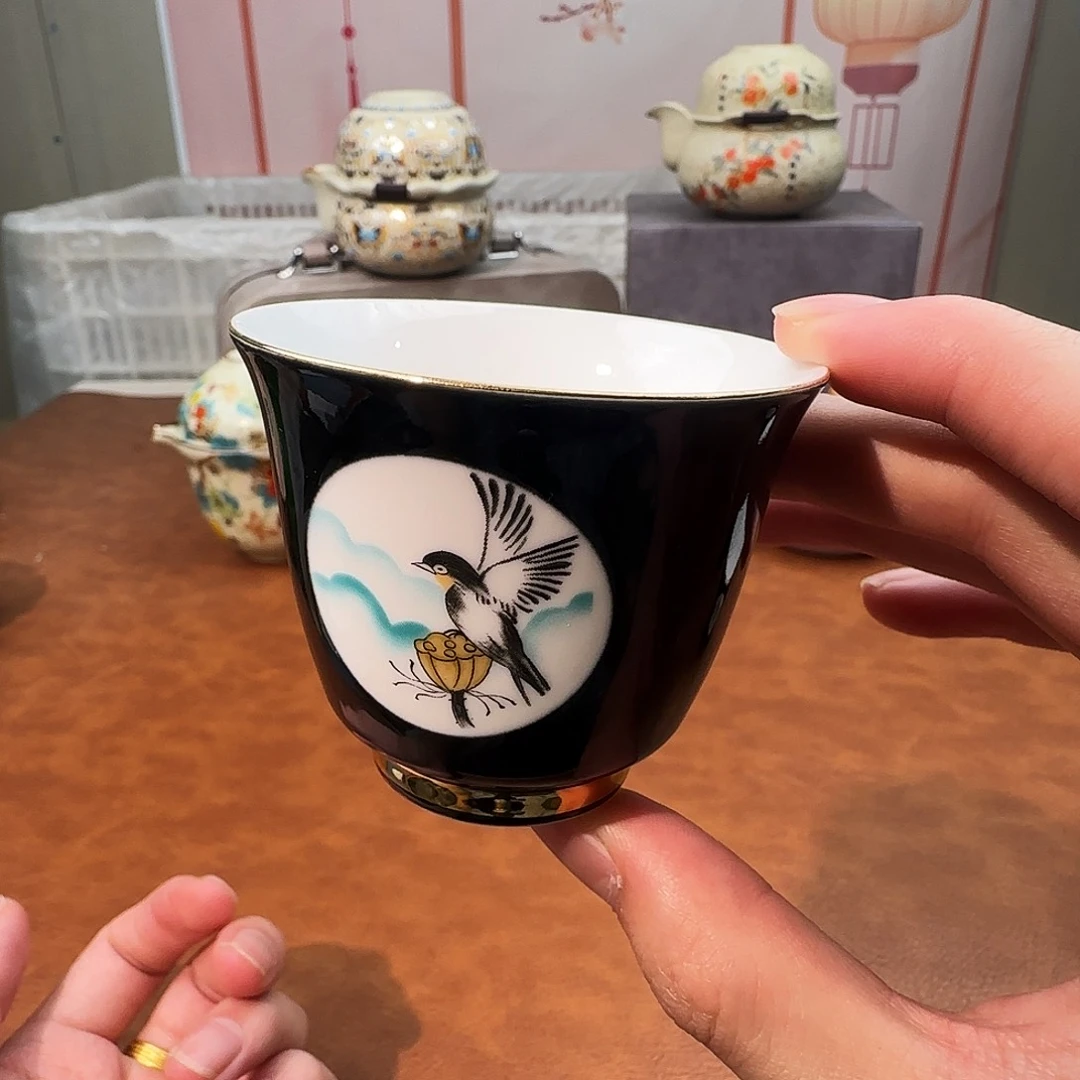 颜瓷闪购商品链接喜鹊茶杯