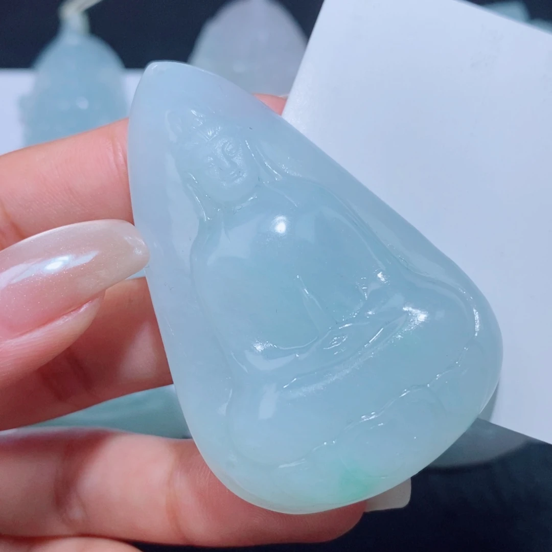 定制翡翠未镶嵌定制毛货翡翠挂件