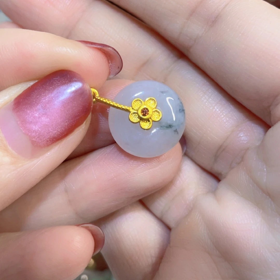 翡翠未镶嵌颈饰平安扣吊坠