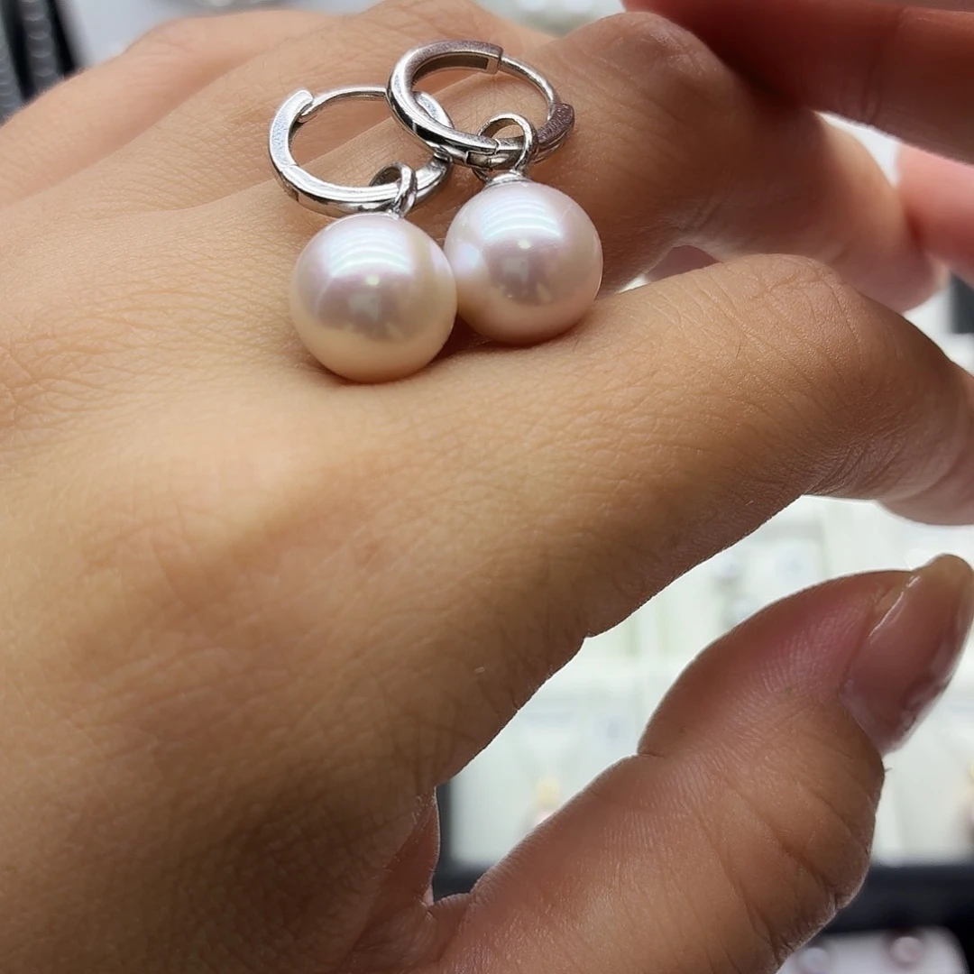无非金属珍珠耳圈