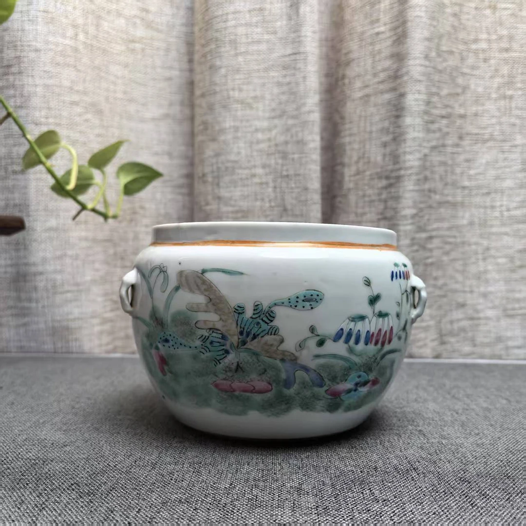 纯手工粉彩陶瓷罐~雅居艺品铺