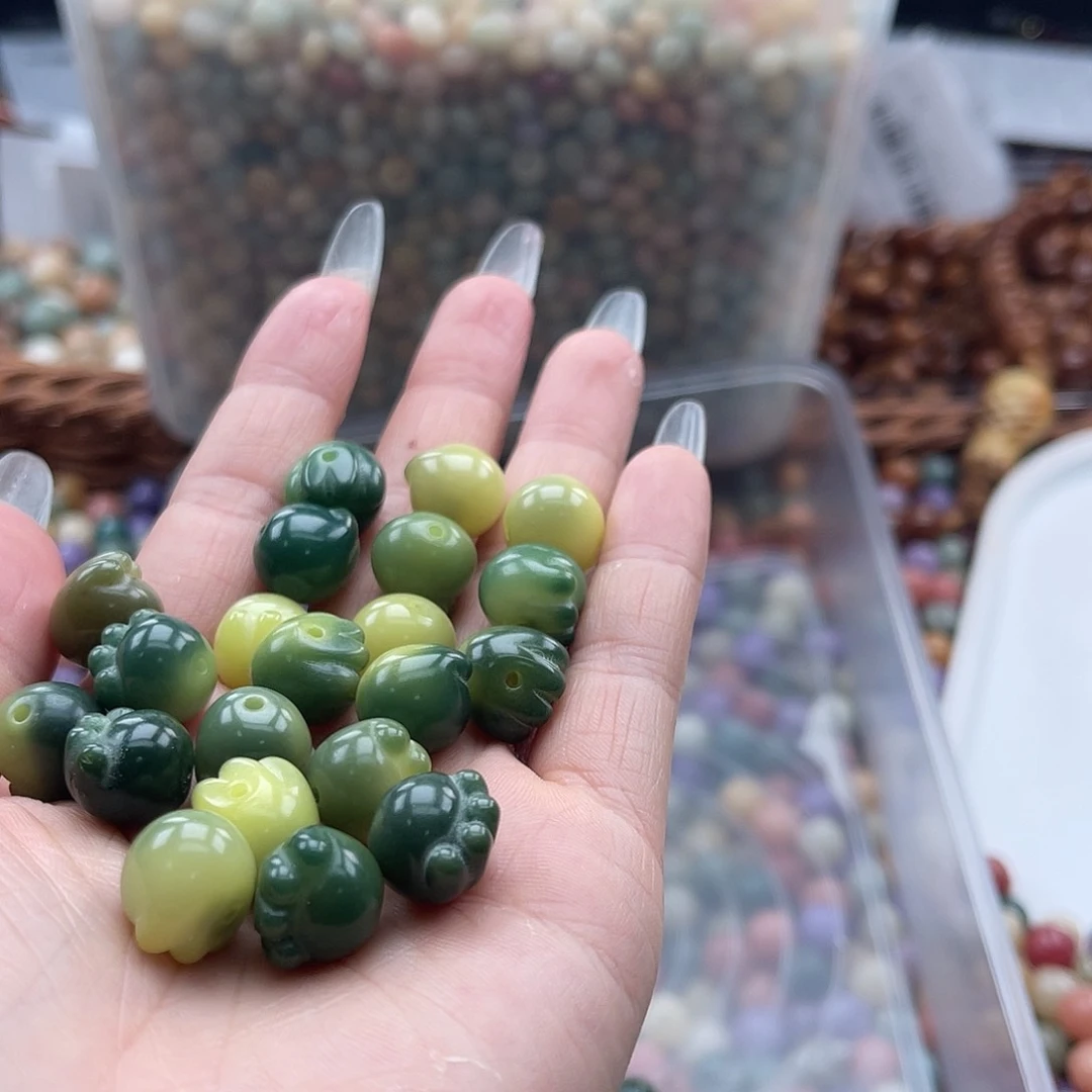 白玉菩提吊坠z瑕12mm/40+5颗