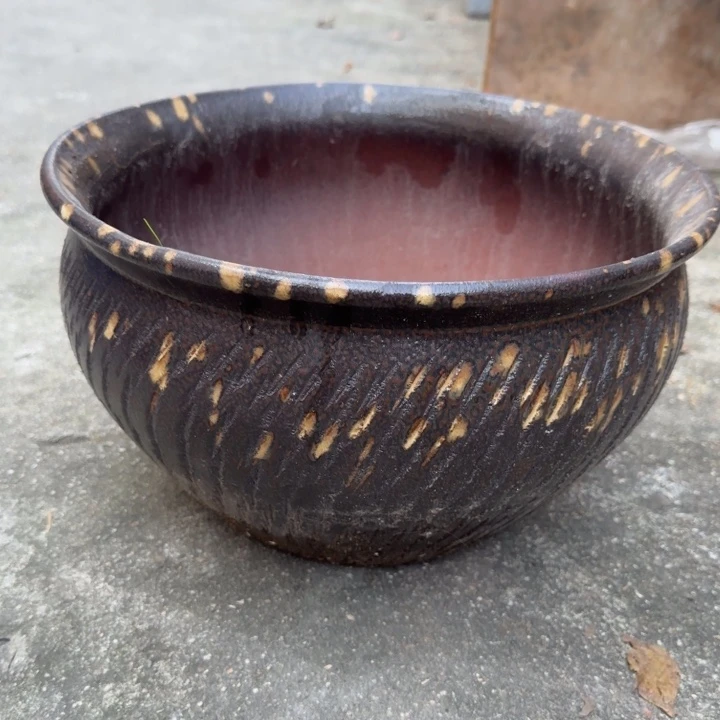 花盆紫砂口31高18宜兴紫砂瑕疵