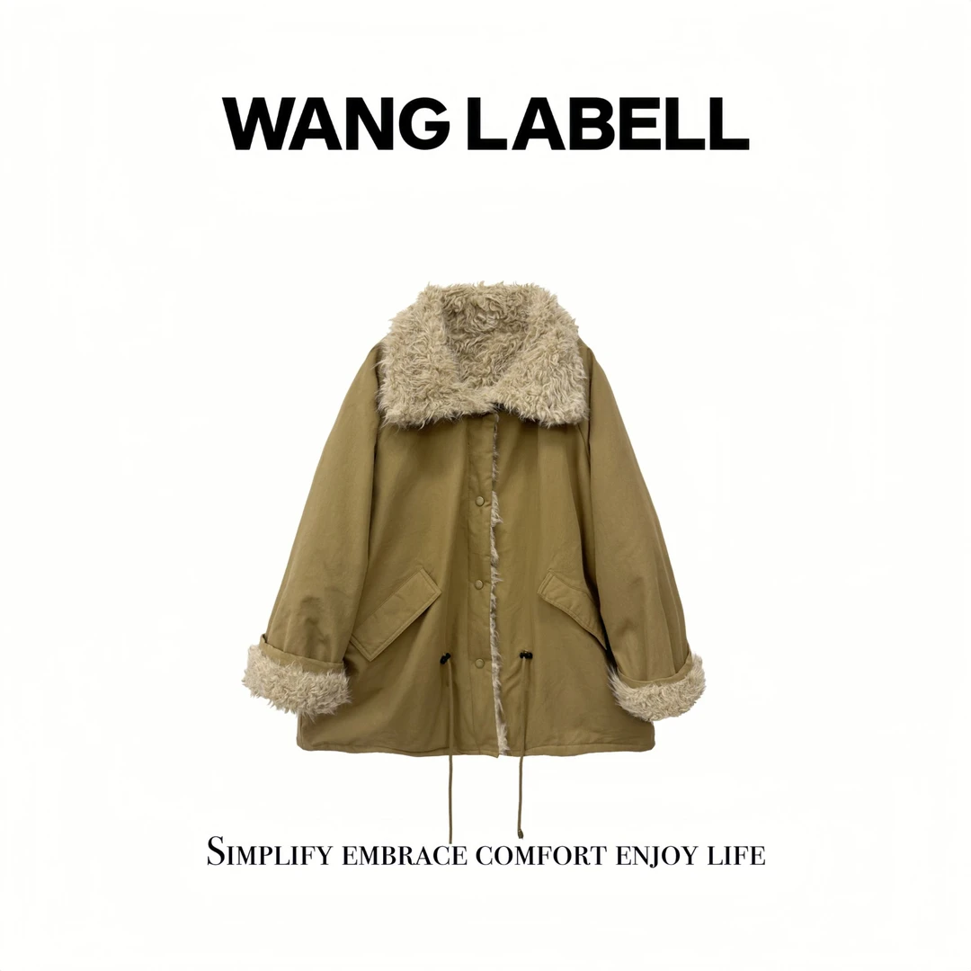 【秋】 | “柏林冬日”卷毛外套   翻领秋冬保暖毛绒加厚