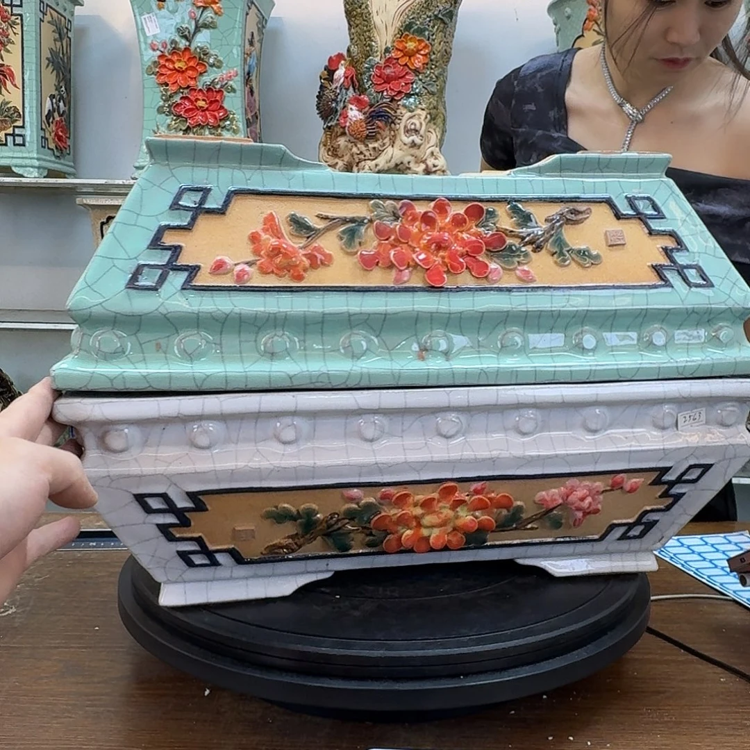 用***8完全开放石湾盆760陶泥花盆