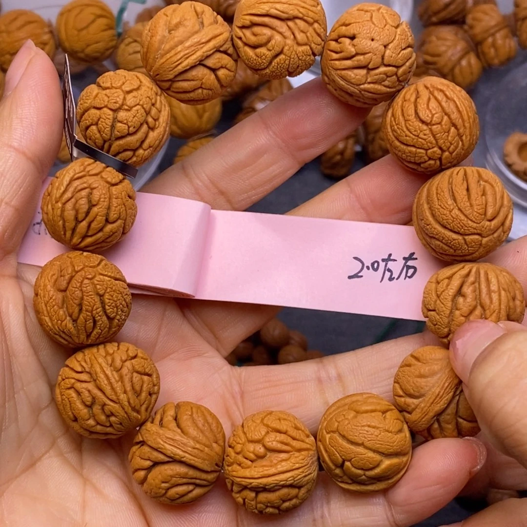 秦岭龙纹桃核14颗