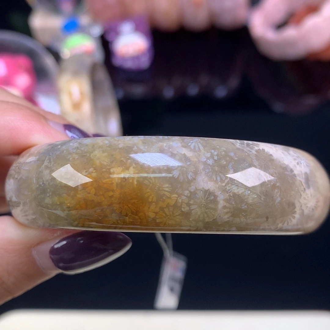 【闪购商品】颈饰未镶嵌硅化珊瑚（珊瑚玉）福利手镯57口（2号）