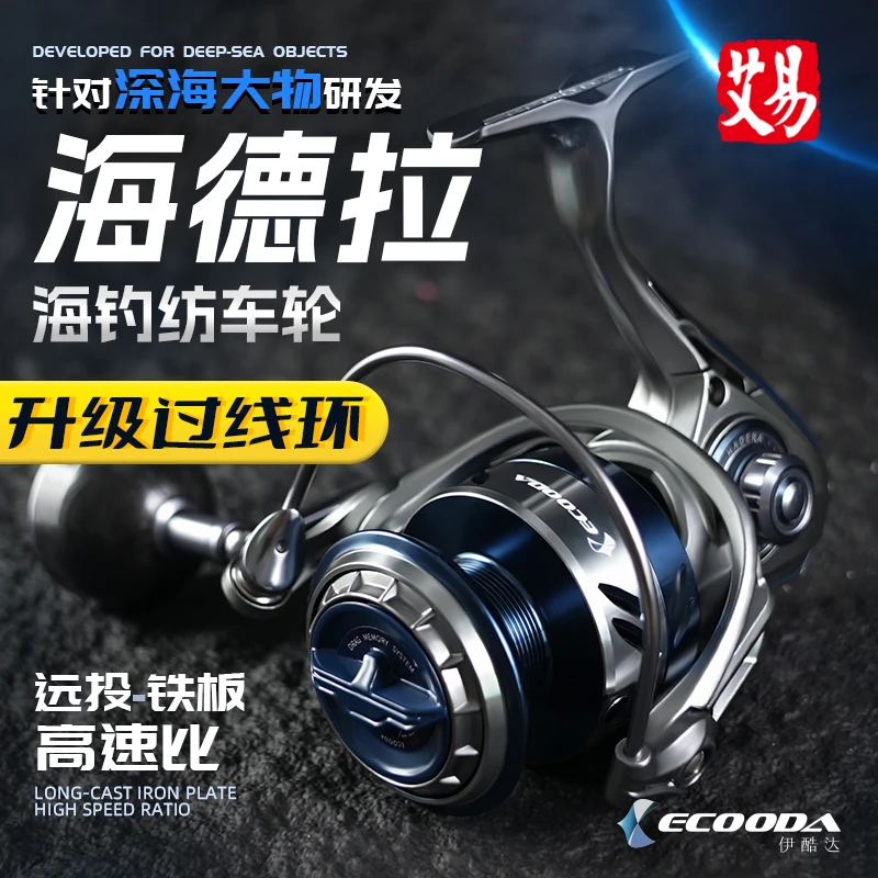 伊酷达 海德拉 纺车轮刀鲅高速比远投轮波爬大物黄鲣海钓船钓打牛