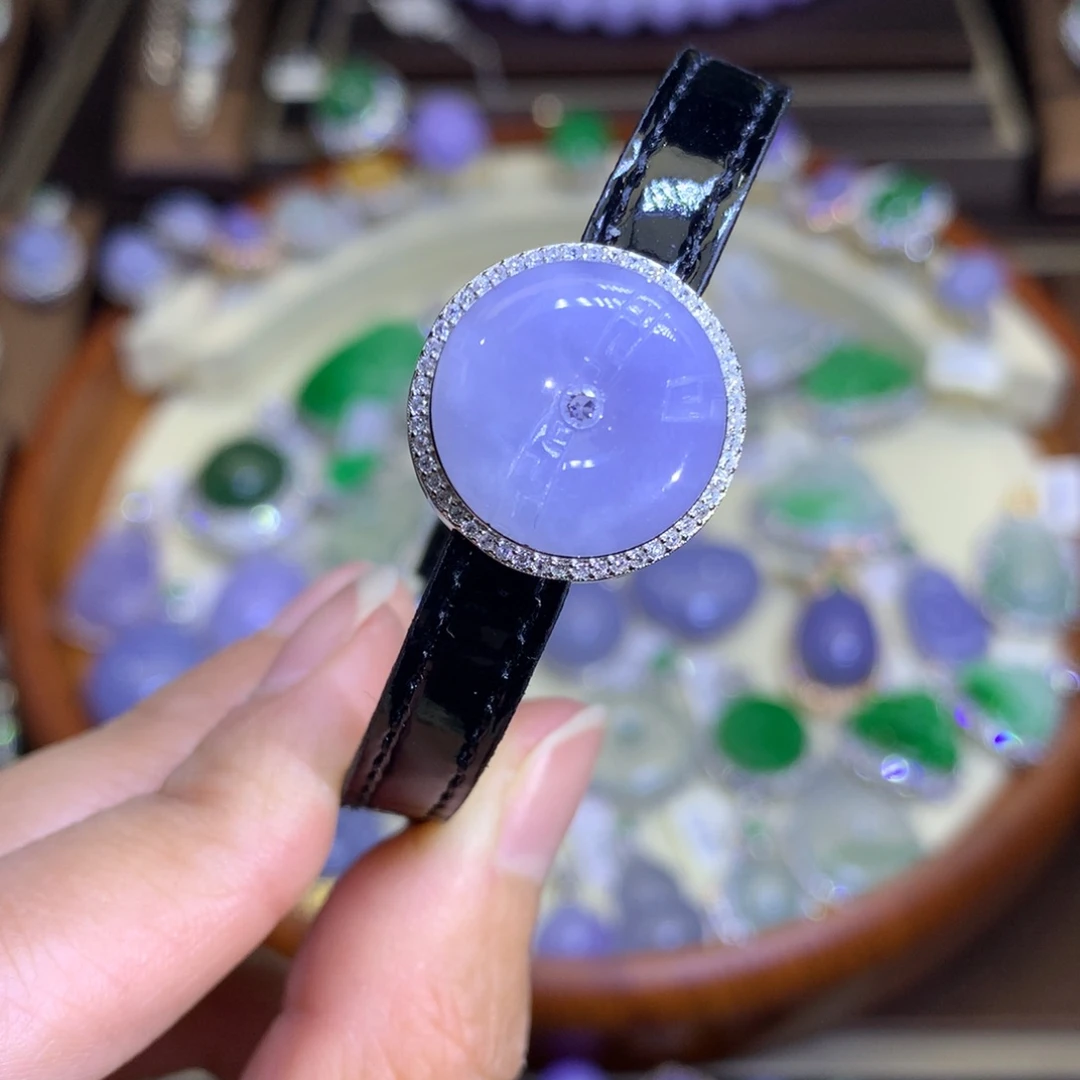 翡翠戒指银S925镶嵌翡翠