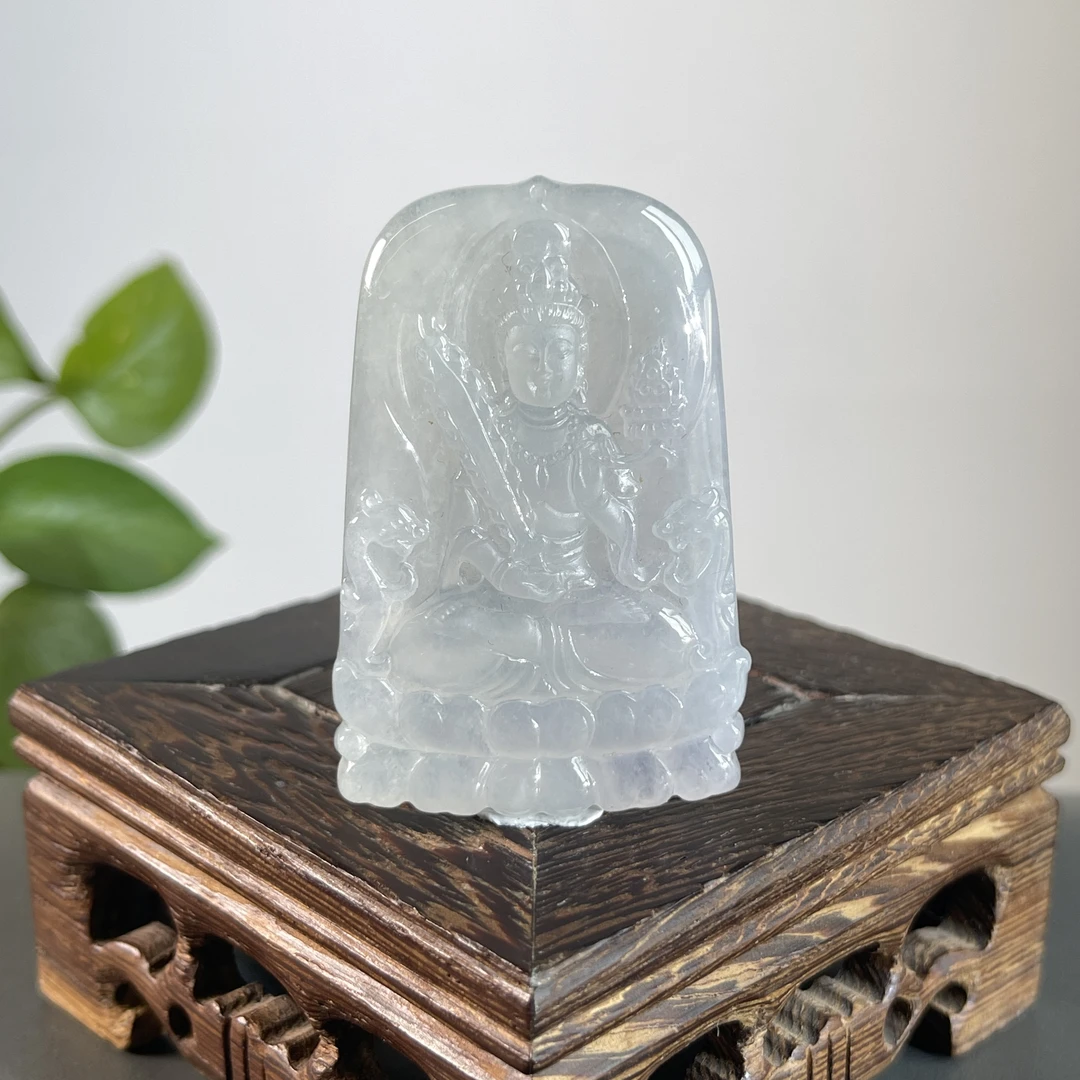 JGB08-276 天然缅甸A货翡翠  虚空藏