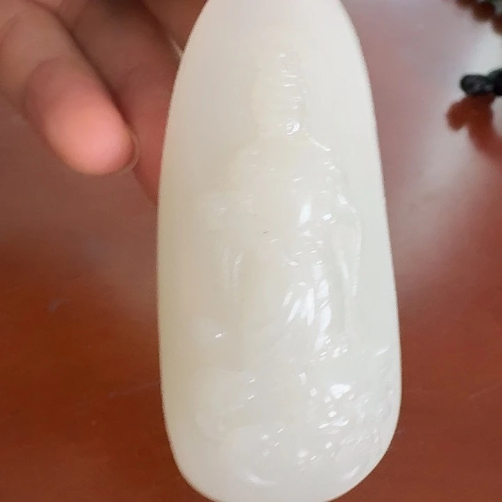 和田玉未镶嵌颈饰观音厚20