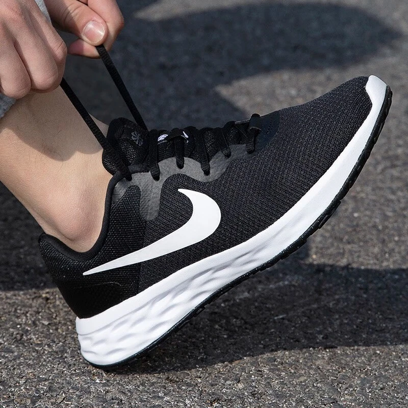 NIKE/耐克男鞋夏季新款运动鞋TANJUN经典黑白网面透气轻便跑步鞋