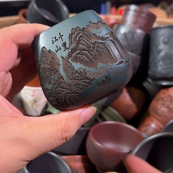 茶杯紫砂全手工紫砂主人杯