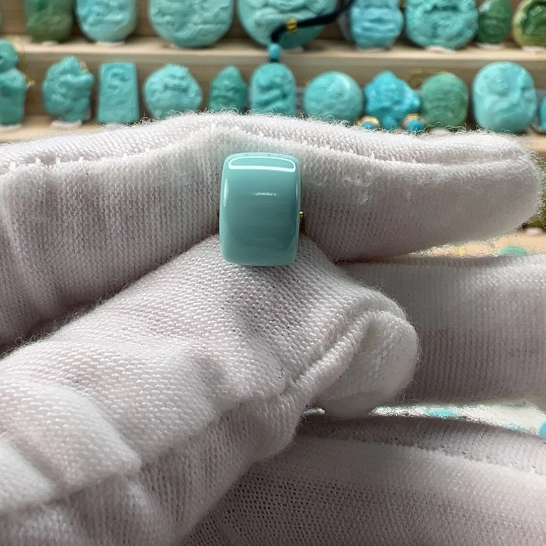 未镶嵌绿松石直切珠9.6x6.8mm