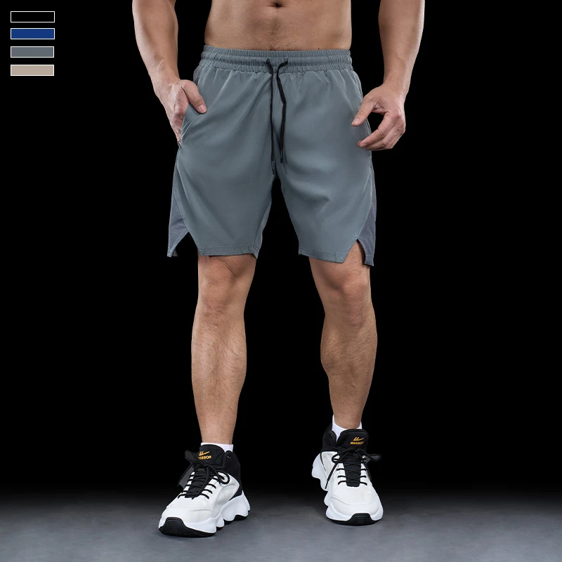 霸道肌肉夏季男士运动健身房短裤男跑步训练裤子微弹休闲裤速干