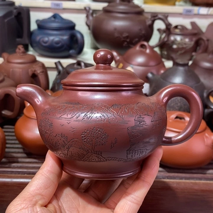 茶壶紫砂微瑕处理一把
