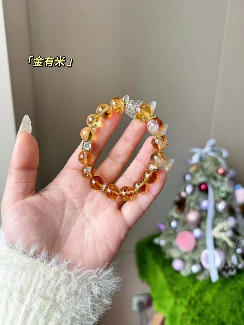 【A117金有米】水晶手串 配礼盒装发货