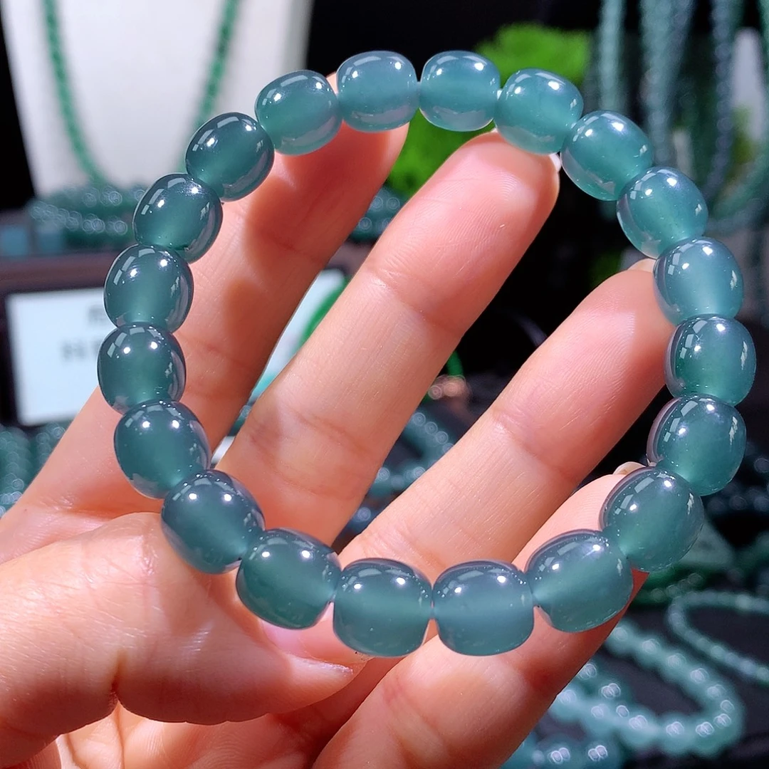 翡翠未镶嵌手链天然a货翡翠手串10mm