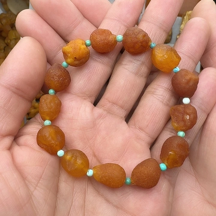 蜜蜡未镶嵌裸石天然蜜蜡手串