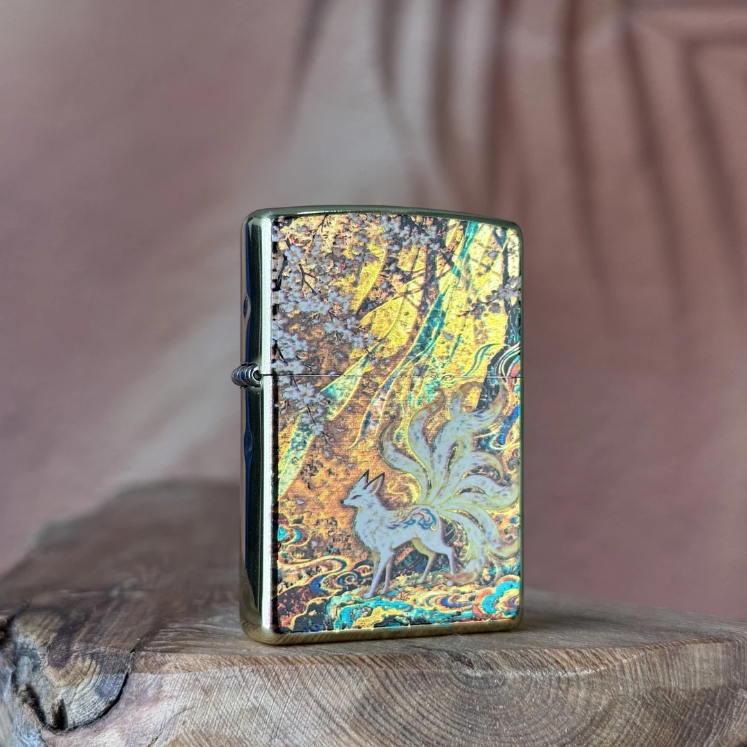 ZIPPO打火机 双面九尾 常规打火机 DYJ1