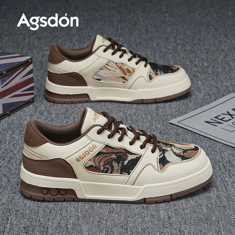 【蛇年限定】奥古狮登油画板鞋男子休闲百搭潮牌网红爆款小众设计感