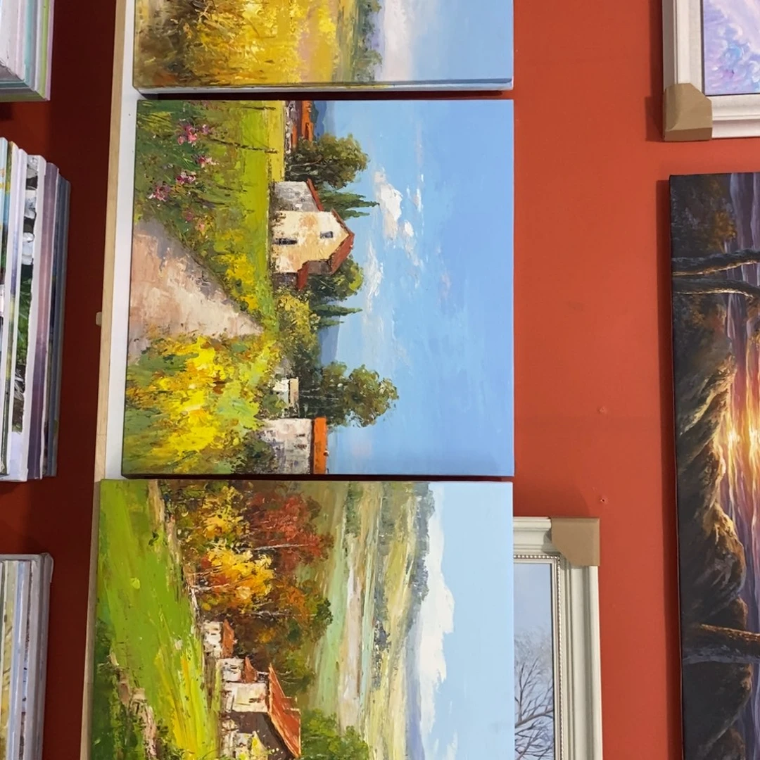 包*公手工手绘精品油画带框