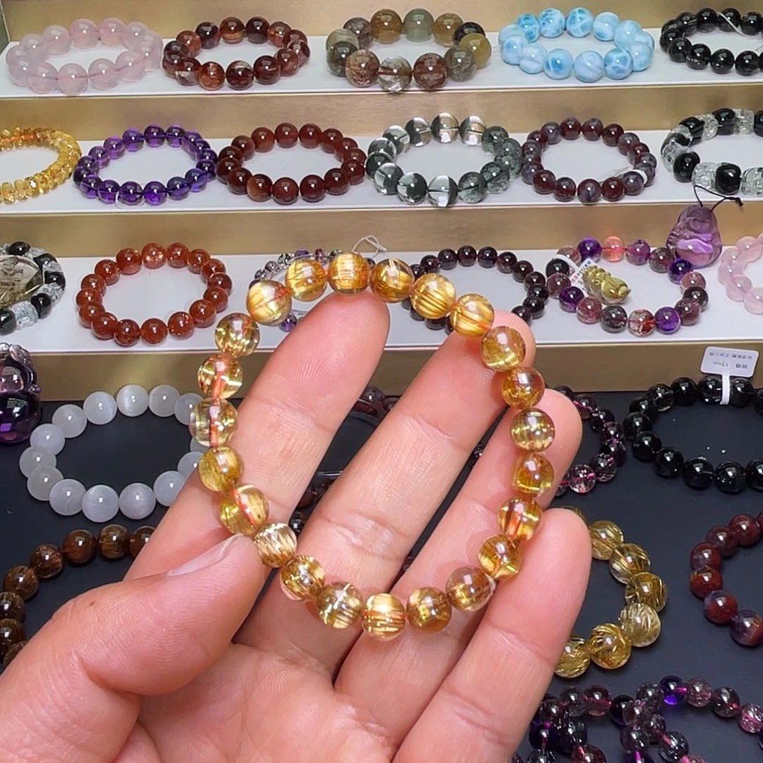 水晶手链未镶嵌钛晶手链