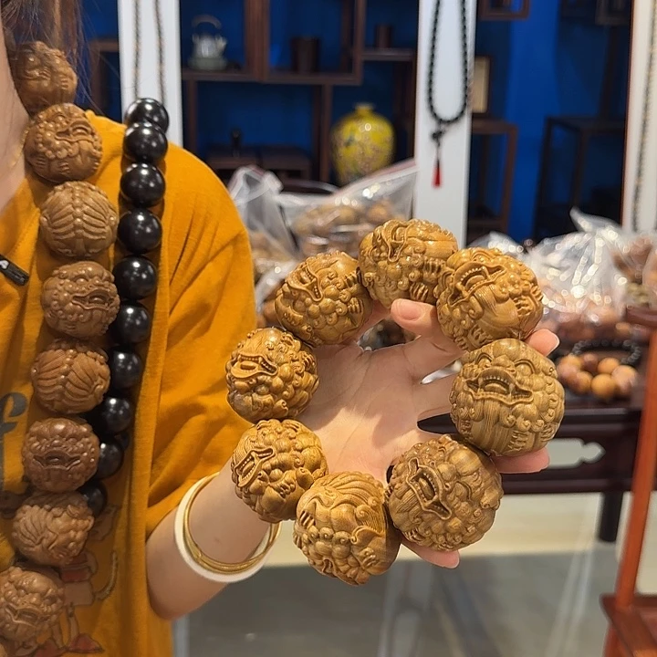 维腊木（绿檀）其他5.0貔貅单圈八方招财