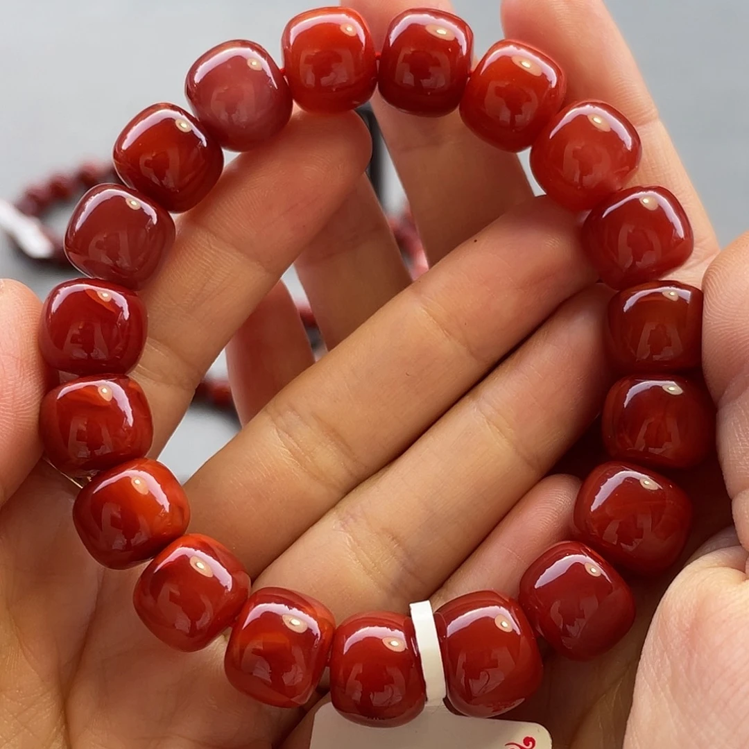 南红玛瑙未镶嵌手链