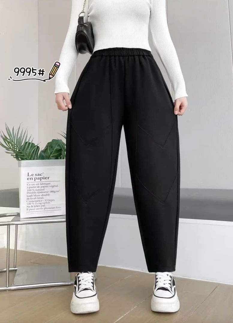 9936   9905款式不挑   松紧腰宽松显瘦哈伦裤