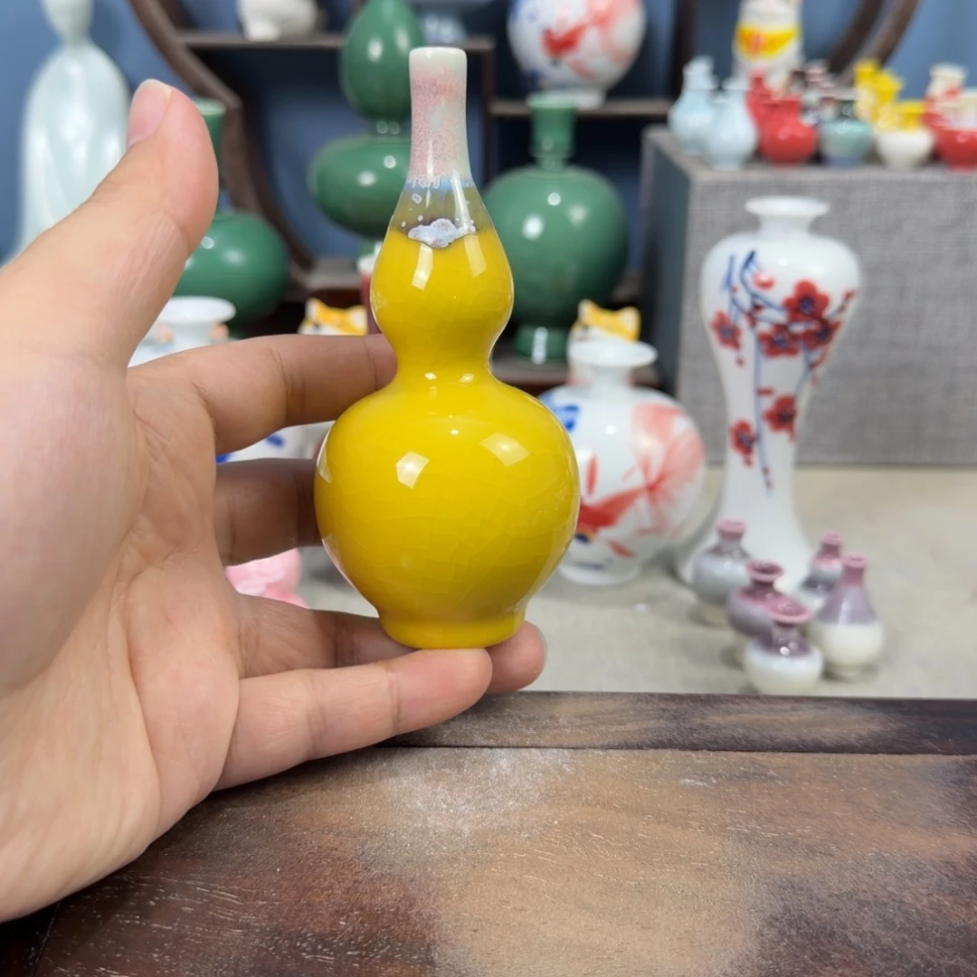 陶瓷手工小花器摆件
