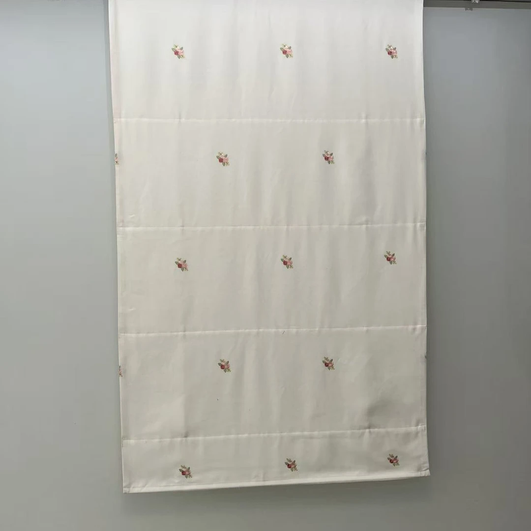 奶油风可爱儿童房罗马帘遮光窗帘卧室窗帘