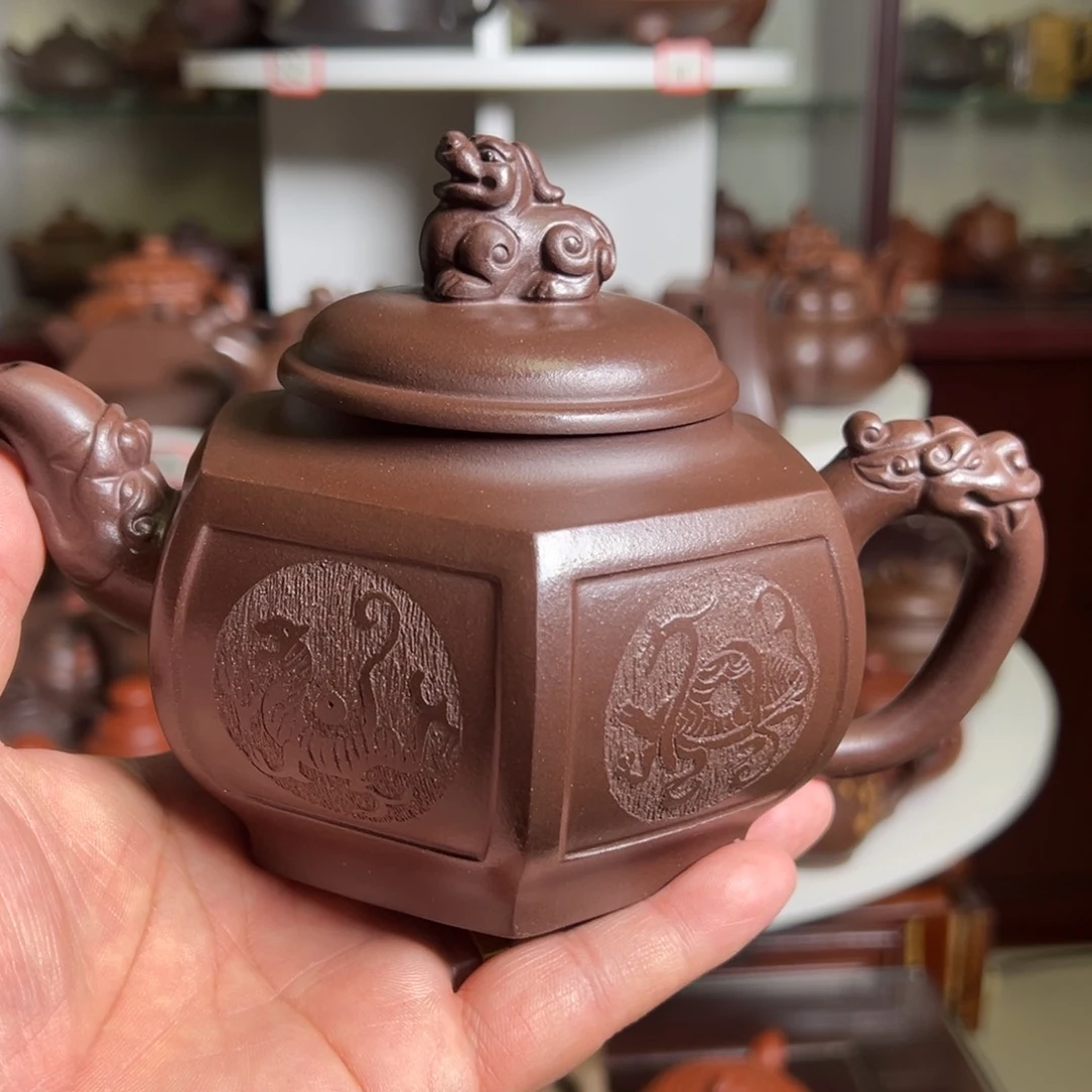 紫砂茶壶原矿宫灯