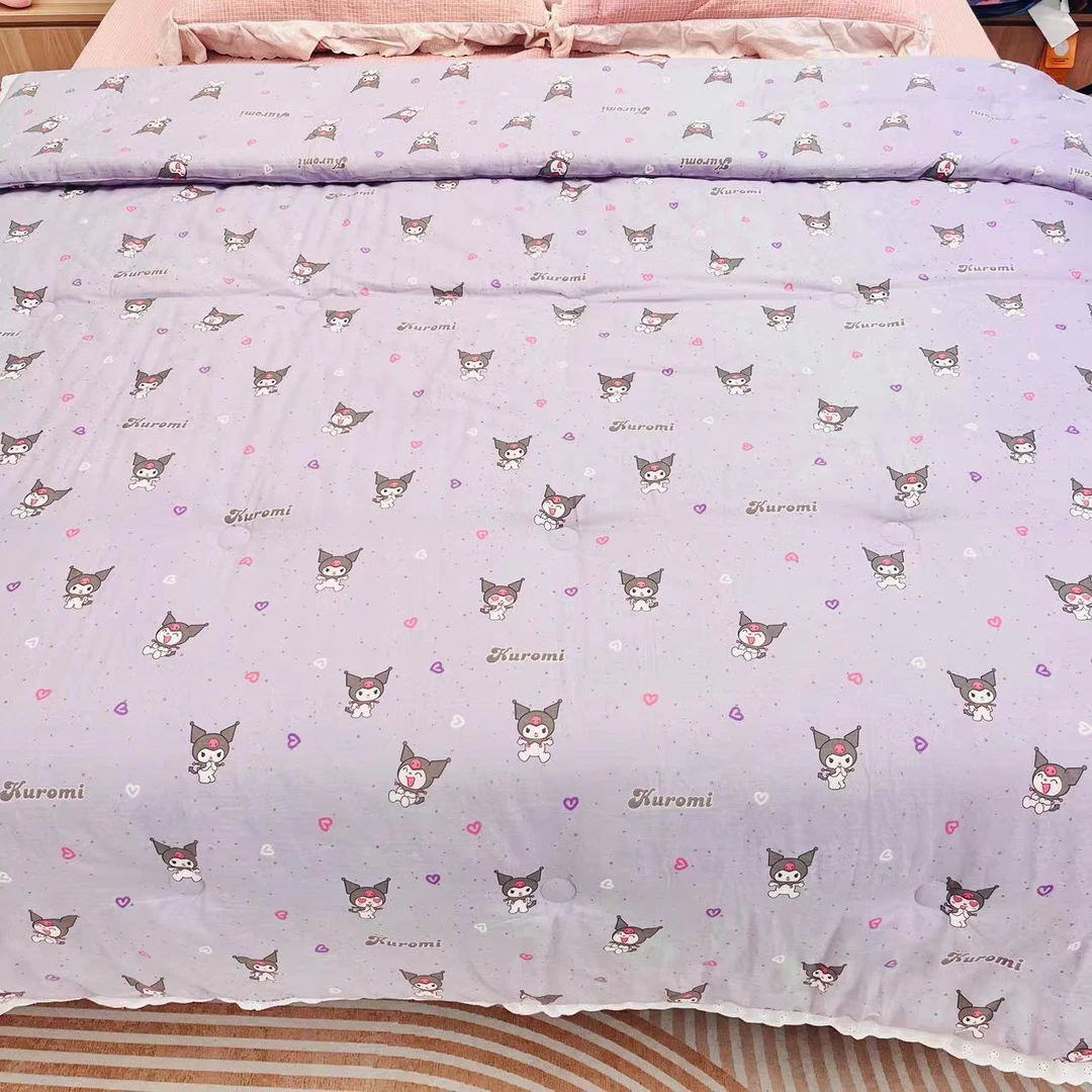 【库洛米】200*230cm奶油被蚕丝超细纤维被柔软被约2.4kg