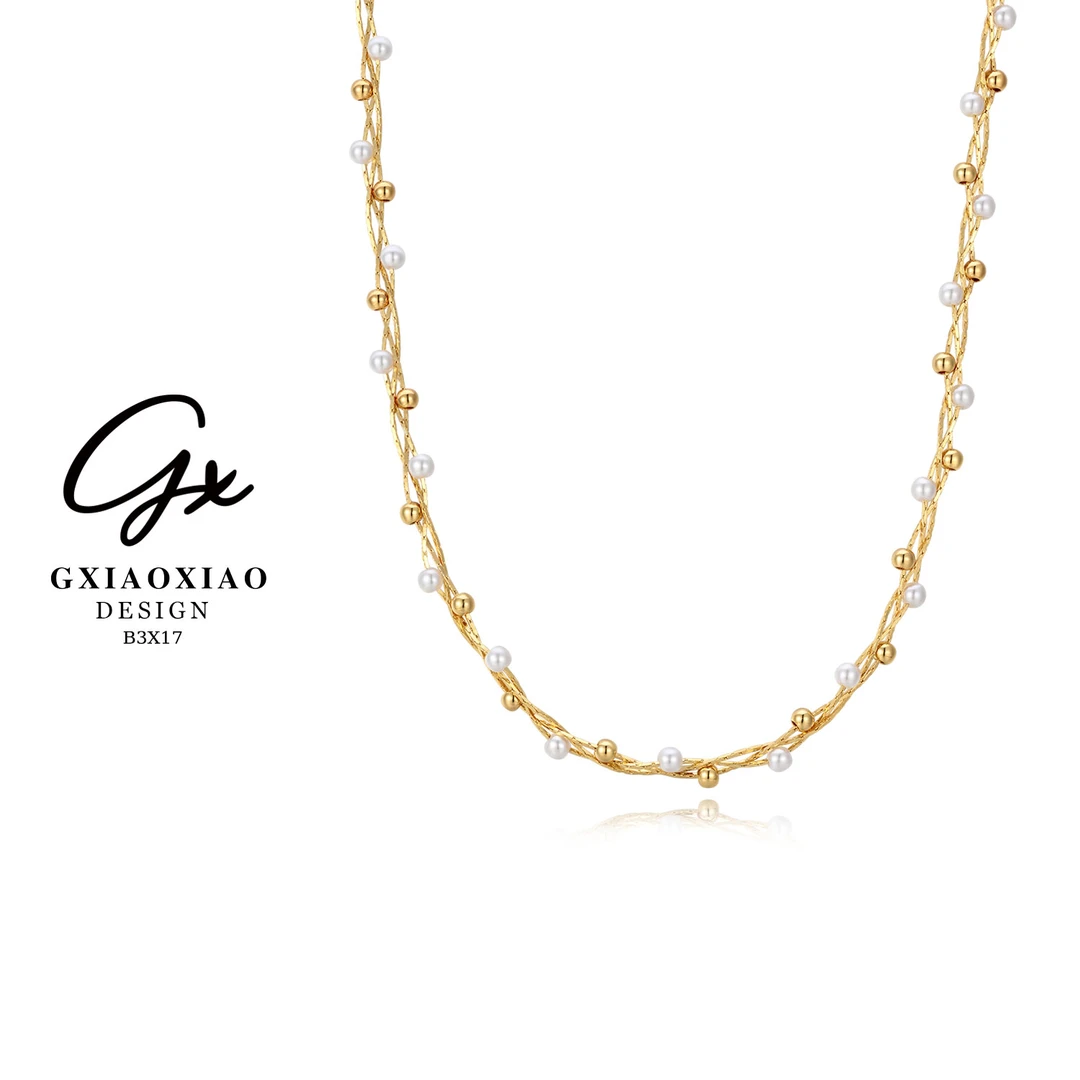 铜合金项链 GXX 法式高级设计感时尚项链 B3X17