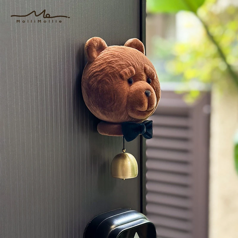 【多巴胺泰迪熊门铃】磁吸式门铃入户家居卧室门风铃门铃铃铛
