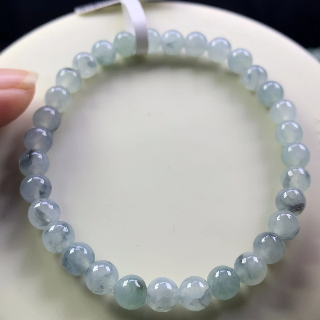 未镶嵌手链翡翠卡5.5蓝底飘花