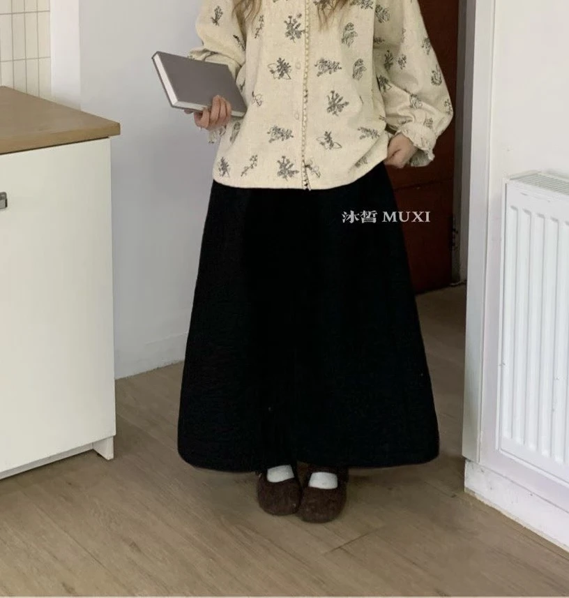 【半裙合集】日系复古松紧腰显瘦款半身裙伞裙链接