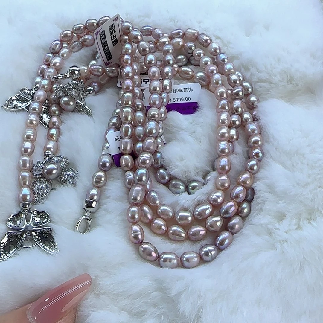 未镶嵌项链定制多样性发货发其一727淡水珍珠