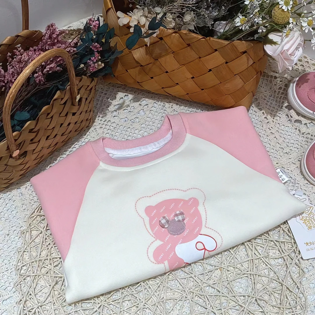 37069儿童卫衣女童上衣洋气童装2023新款春秋装宝宝衣服女孩卡通