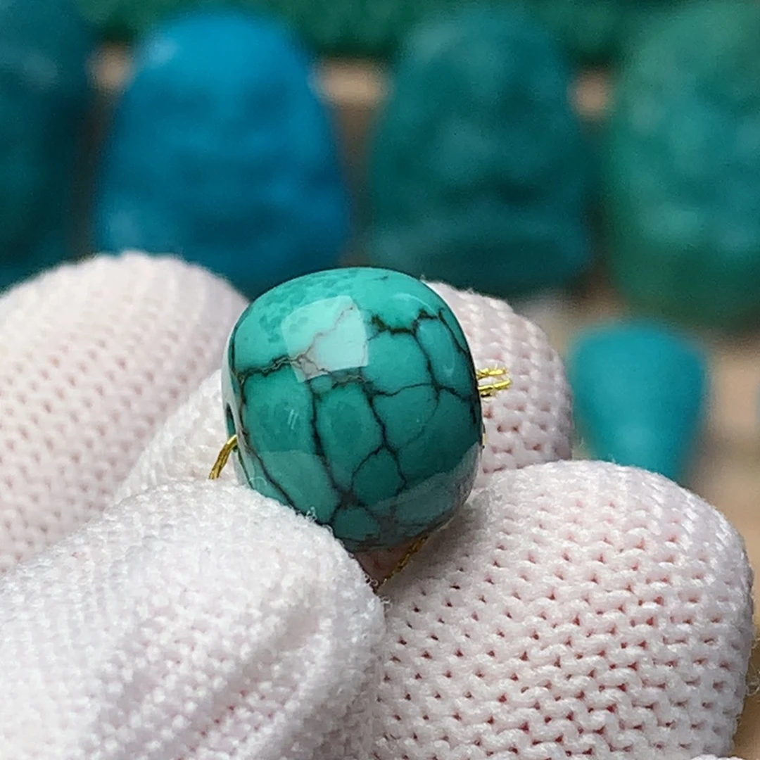 未镶嵌绿松石珠宝奇石12mm