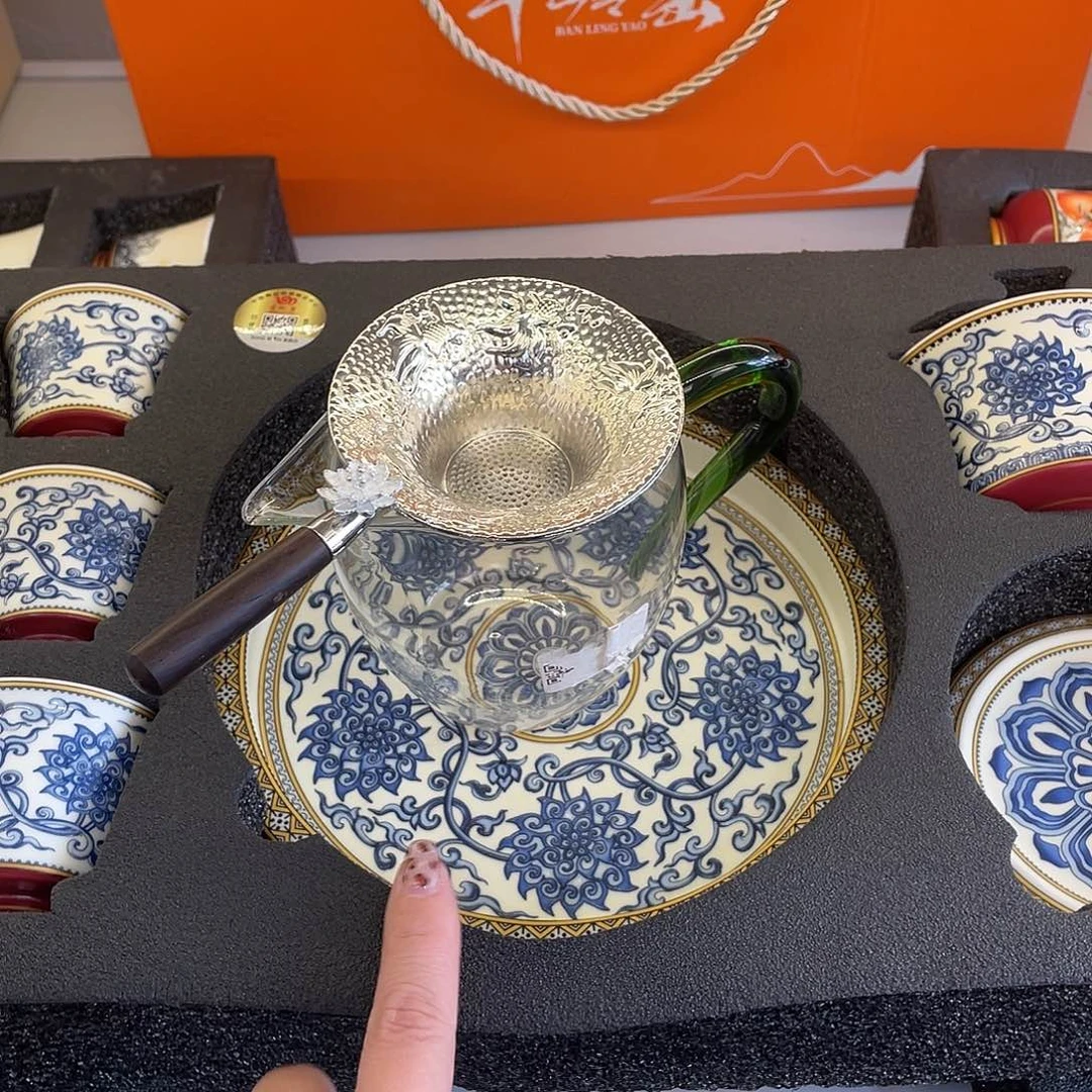 陶景德陶瓷盖碗茶具