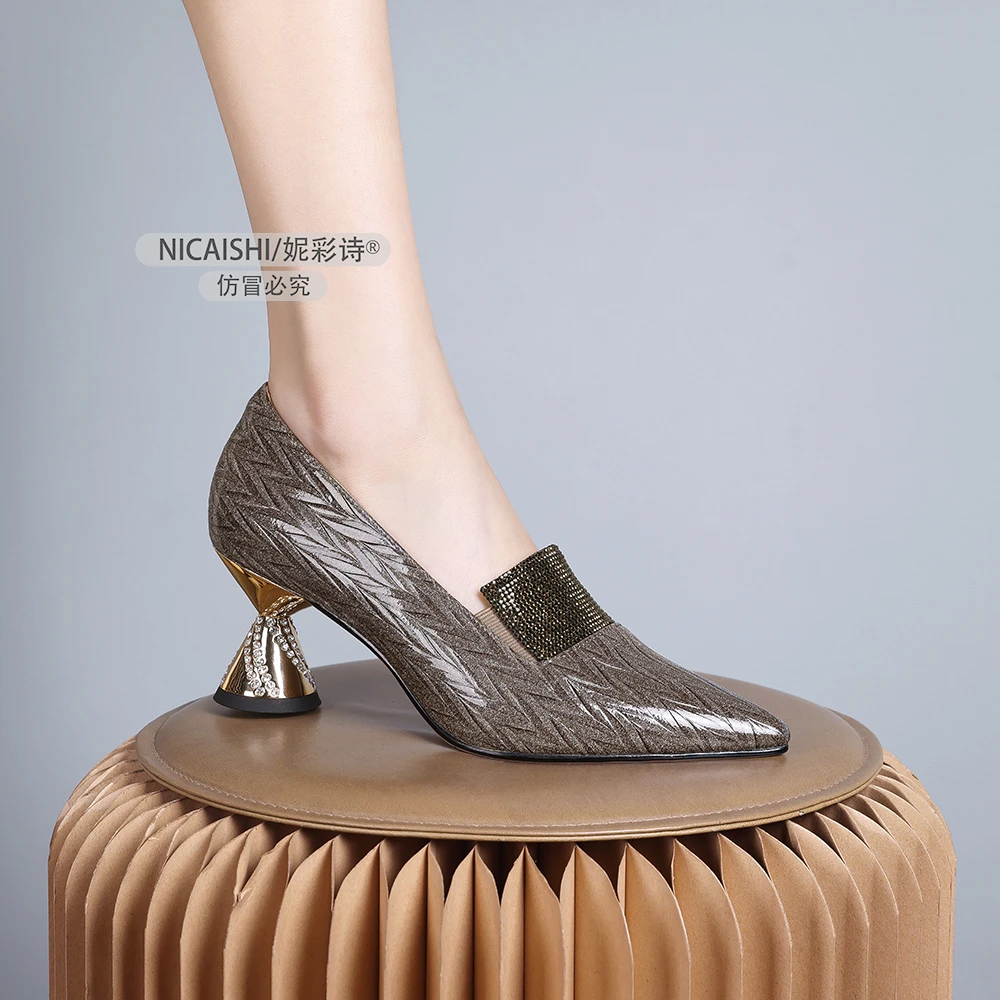 2025年新款法式高级气质名媛不累脚绝美女鞋百搭气质时尚单鞋1259